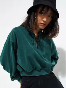 max URB_N Women Acid-Wash Sweatshirt