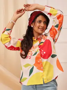 QUIERO Women Spread Collar Ethnic Motifs Printed Casual Shirt