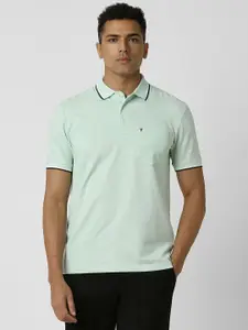 Van Heusen Sport Men Solid Polo Collar T-shirt