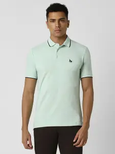 Van Heusen Sport Men Solid Polo Collar T-shirt