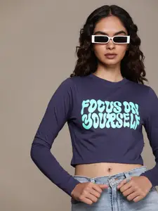 The Roadster Life Co. Typography Printed Slim Fit T-shirt