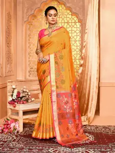 elora Ethnic Motifs Zari Banarasi Saree