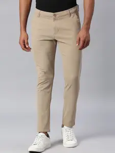 Dennis Lingo Men Solid Tapered Fit Chinos Trousers