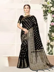 Trendmalls Woven Design Zari Banarasi Celebrity Saree