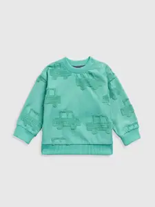 mothercare Boys Embroidered Pure Cotton Sweatshirt