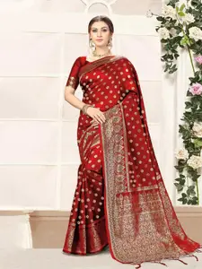 Trendmalls Ethnic Motifs Zari Banarasi Saree