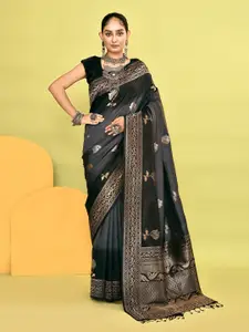 elora Ethnic Motifs Woven Design Zari  Banarasi Celebrity Saree