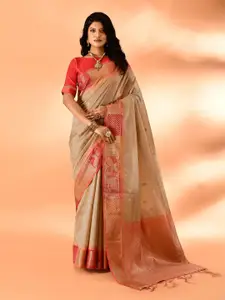 elora Woven Design Zari Banarasi Saree