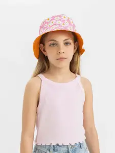 DeFacto Girls Solid Round Neck Cotton Top