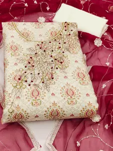 Ishin Embroidered Unstitched Dress Material