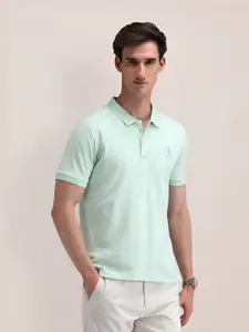 U.S. Polo Assn. Men Abstract Printed Cotton Slim Fit T-shirt