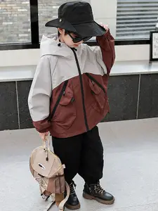 StyleCast x Revolte Boys Solid Hooded Open Front Jacket