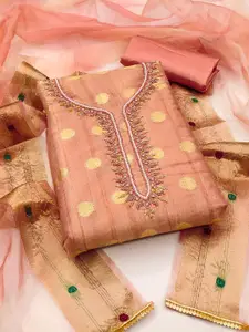 Ishin Ethnic Motifs Woven Design Zari Work Unstitched Dress Material