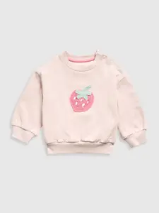 mothercare Girls Embroidered Cotton Sweatshirt