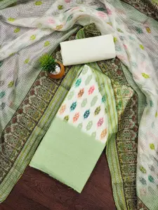 Ishin Geometric Printed Pure Cotton Unstitched Dress Material