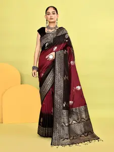 elora Ethnic Motifs Zari Banarasi Saree