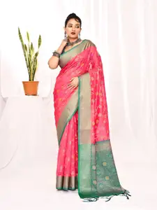 elora Woven Design Zari Banarasi Saree