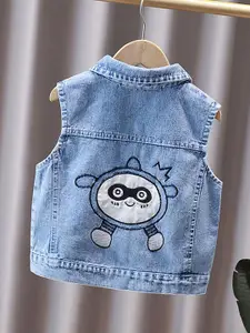 StyleCast x Revolte Boys Outdoor Denim Jacket with Embroidered