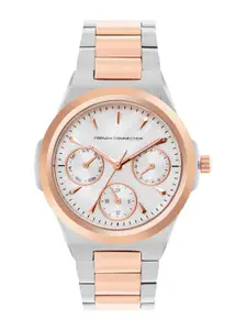 French Connection Women Dial & Stainless Steel Bracelet Straps Analogue  WatchFCH5RTM