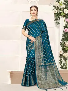 Trendmalls Woven Design Zari Banarasi Saree