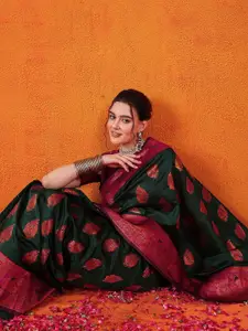 Sangria Woven Design Zari Banarasi Saree