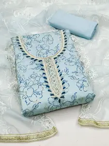 Ishin Embroidered Beads & Stones Unstitched Dress Material