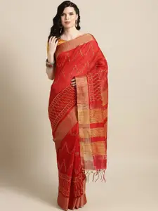 Saree mall Embellished Embroidered Zari Sarees