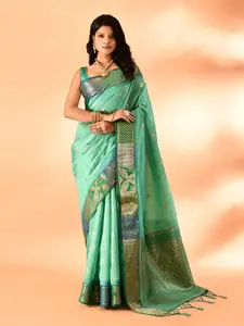 elora Woven Design Zari  Banarasi Celebrity Saree