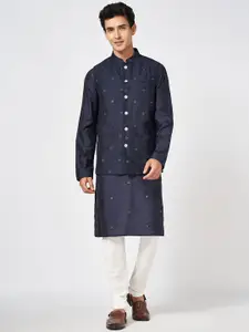 indus route by Pantaloons Embellished Nehru Jacket