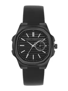 French Connection Men Dial & Leather Straps Analogue Watch -FCB1BL
