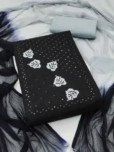 Ishin Embroidered Pure Cotton Unstitched Dress Material