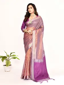 elora Woven Design Zari Tissue Banarasi Saree