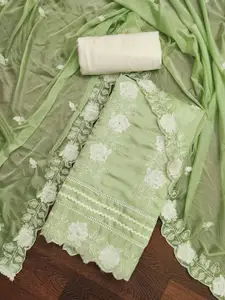 ASISA Floral Embroidered Beads and Stones Unstitched Dress Material