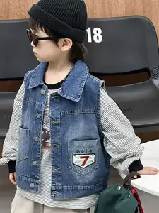 StyleCast x Revolte Boys Solid Spread Collar Open Front Jacket