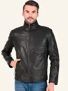 Leather Retail Men Solid Leather Biker Jacket