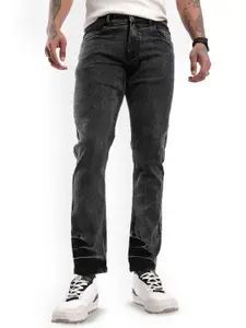 WROGN Men Relaxed Fit Low Distress Light Fade Jeans