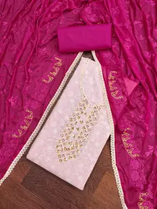 ASISA Embroidered Beads & Stones Unstitched Dress Material