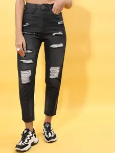 Tokyo Talkies Women Highly Distressed Light Fade Jeans