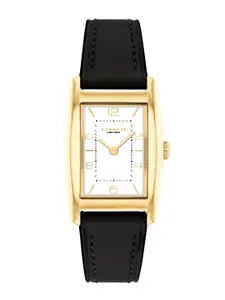 Coach Women Reese Leather Straps Analogue Watch 14504312