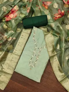 ASISA Floral Printed Beads & Stones Unstitched Dress Material