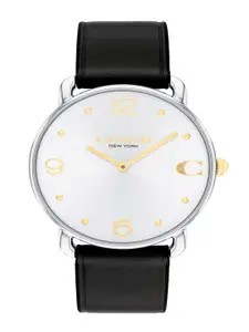 Coach Women Round Dail Leather Straps Analogue Watch 14504198