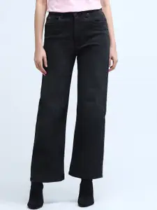 U.S. Polo Assn. Women Women Wide Leg High-Rise  Stretchable Jeans