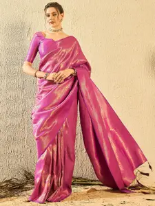 SERONA FABRICS Zari Woven Kanjeevaram Saree