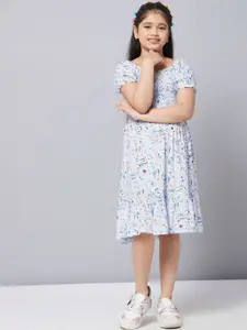 Stylo Bug Floral Printed Fit & Flare Dress