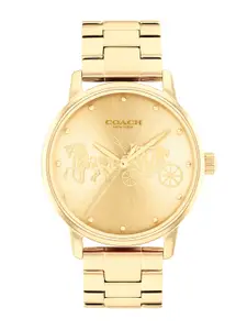 Coach Women Grand Logo Printed Dial Analogue Watch 14503075