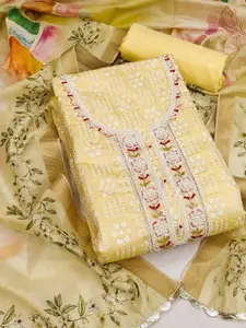 ASISA Ethnic Motifs Embroidered Beads and Stones Unstitched Dress Material