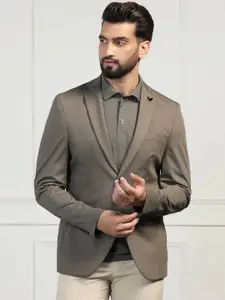 Blackberrys Textured Slim-Fit Single Breasted Formal Blazer