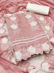 ASISA Floral Embroidered Unstitched Dress Material