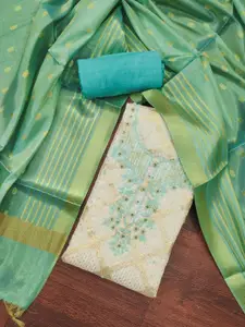 ASISA Floral Embroidered Beads and Stones Unstitched Dress Material