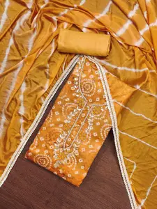 ASISA Ethnic Motifs Embroidered Beads and Stones Unstitched Dress Material